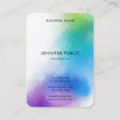 Moderne Abstrakte Kunst Elegante Vorlage Visitenkarte (Rückseite)