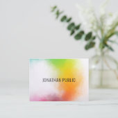 Moderne Abstrakte Kunst Elegante Vorlage Visitenkarte (Stehend Vorderseite)