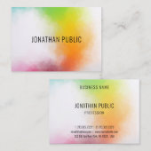 Moderne Abstrakte Kunst Elegante Vorlage Visitenkarte (Vorne/Hinten)