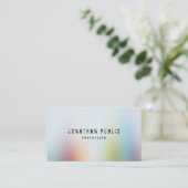 Moderne Abstrakte Kunst Elegantes Berufliches Temp Visitenkarte (Stehend Vorderseite)