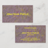 Moderne Abstrakte Kunst Elegantes Template Luxuriö Visitenkarte (Vorne/Hinten)