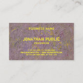 Moderne Abstrakte Kunst Elegantes Template Luxuriö Visitenkarte (Rückseite)