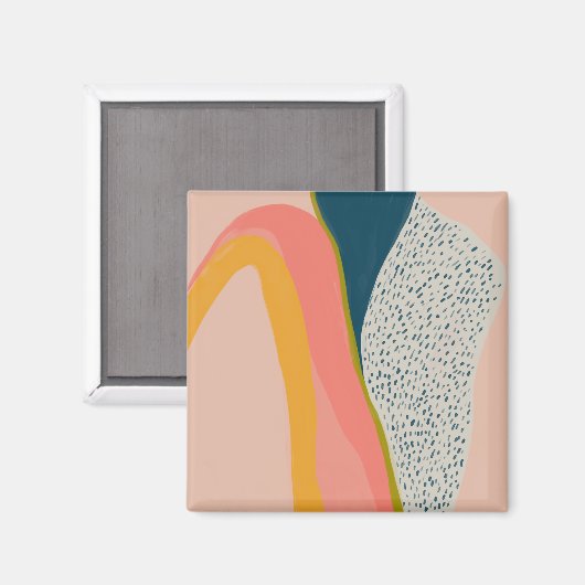 Moderne Abstrakte Kunst - farbenfrohe iPhone Case Magnet (Vorderseite/Rückseite)