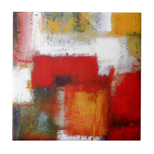 Moderne Abstrakte Kunst Fliese (Vorderseite)