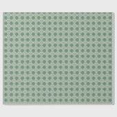 Moderne Abstrakte Kunst Frühjahr Blumenmuster Grün Geschenkpapier (Flach)