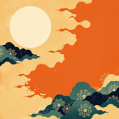 Moderne Abstrakte Kunst: Gentle Pastels & Japandi Poster