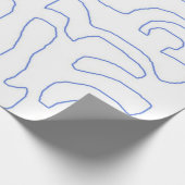 moderne abstrakte Kunst Geschenkpapier (Ecke)