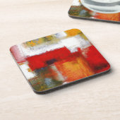 Moderne Abstrakte Kunst Getränkeuntersetzer (Linke Seite)