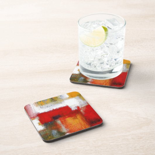 Moderne Abstrakte Kunst Getränkeuntersetzer (Rechte Seite)
