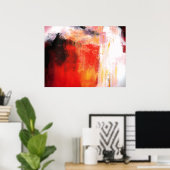 Moderne Abstrakte Kunst Gloss Canvas Print Poster (Heimbüro)