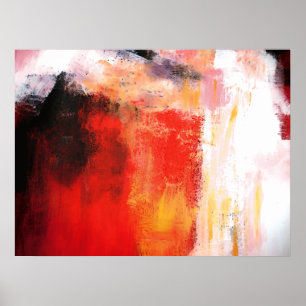 Moderne Abstrakte Kunst Gloss Canvas Print Poster