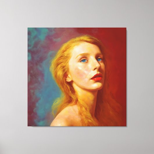 Moderne abstrakte Kunst Grace | Drei Gramm - Serie Leinwanddruck (Vorderseite)