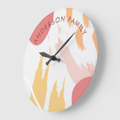 Moderne Abstrakte Kunst Große Wanduhr (Winkel)