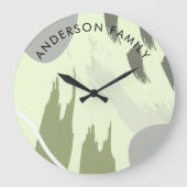 Moderne Abstrakte Kunst Große Wanduhr (Vorderseite)