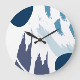 Moderne Abstrakte Kunst Große Wanduhr