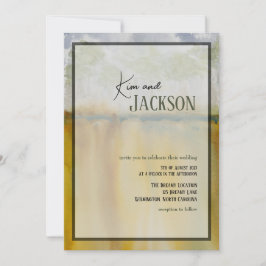 Moderne Abstrakte Kunst - Hochzeitsfeiern Einladung