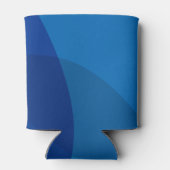 Moderne Abstrakte Kunst in Blue Einzigartige Hochz Dosenkühler (Rückseite)