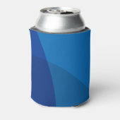 Moderne Abstrakte Kunst in Blue Einzigartige Hochz Dosenkühler (Kanne Rückseite)