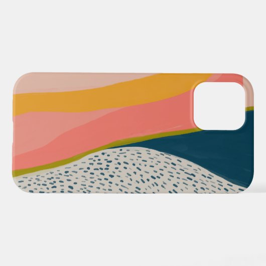 Moderne Abstrakte Kunst iPhone Hülle (Rückseite (Horizontal))