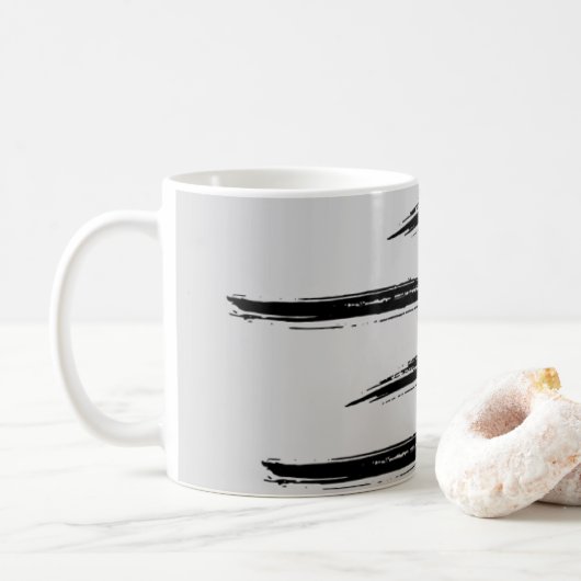 Moderne abstrakte Kunst Kaffeetasse (Mit Donut)