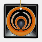 Moderne Abstrakte Kunst Keramikornament (Rückseite)