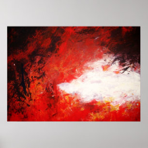 Moderne abstrakte Kunst Kunstdruck Rot Kreativ Poster