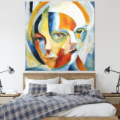 Moderne abstrakte Kunst Leinwanddruck (Insitu (Schlafzimmer))