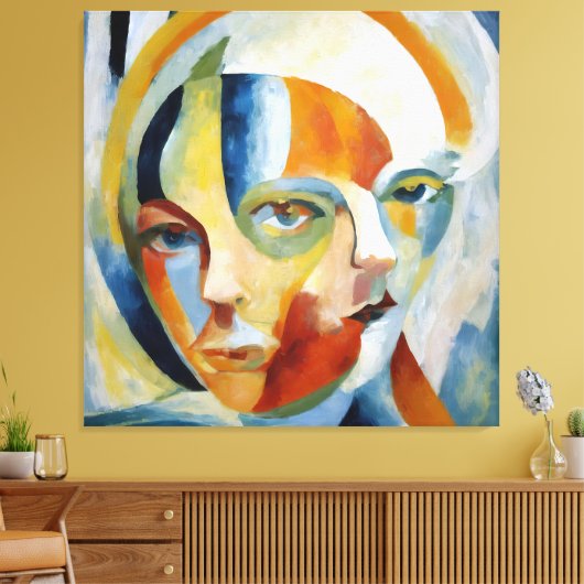 Moderne abstrakte Kunst Leinwanddruck (Insitu (Wohnzimmer))