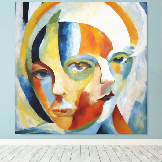 Moderne abstrakte Kunst Leinwanddruck (Insitu (Holzboden))