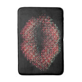 Moderne abstrakte Kunst-Lippen #11 Badematte (Vorderseite Vertikal)