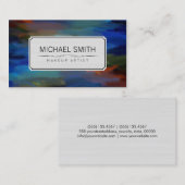 Moderne Abstrakte Kunst Makeup Artist #99 Visitenkarte (Vorne/Hinten)