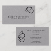 Moderne Abstrakte Kunst Minimalistisch Beruflich Visitenkarte (Vorne/Hinten)