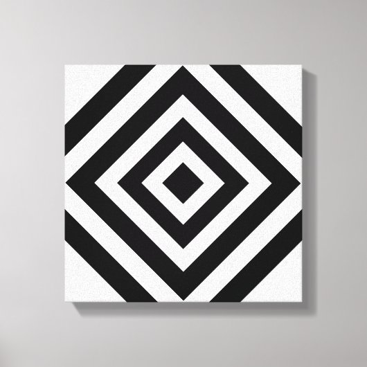 Moderne Abstrakte Kunst mit Diamond Geometrie Leinwanddruck (Vorderseite)