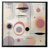 Moderne abstrakte Kunst Mitte Fliese (Vorderseite)