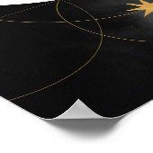 Moderne Abstrakte Kunst Mitte Jahrhundert Minimali Poster (Ecke)