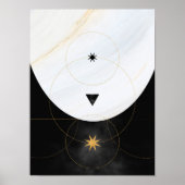 Moderne Abstrakte Kunst Mitte Jahrhundert Minimali Poster (Vorne)