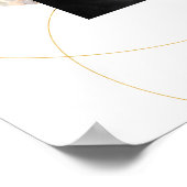 Moderne Abstrakte Kunst Mitte Jahrhundert Minimali Poster (Ecke)