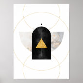 Moderne Abstrakte Kunst Mitte Jahrhundert Minimali Poster (Vorne)