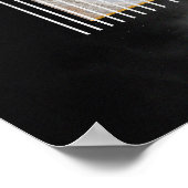 Moderne Abstrakte Kunst Mitte Jahrhundert Minimali Poster (Ecke)