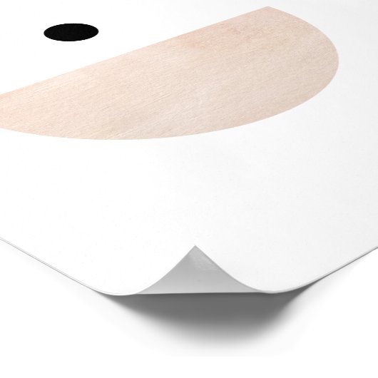 Moderne Abstrakte Kunst Mitte Jahrhundert Minimali Poster (Ecke)