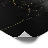 Moderne Abstrakte Kunst Mitte Jahrhundert Minimali Poster (Ecke)