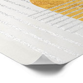 Moderne Abstrakte Kunst Mitte Jahrhundert Minimali Poster (Ecke)