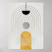 Moderne Abstrakte Kunst Mitte Jahrhundert Minimali Poster (Vorne)