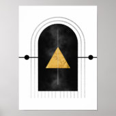 Moderne Abstrakte Kunst Mitte Jahrhundert Minimali Poster (Vorne)