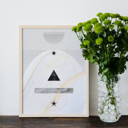 Moderne Abstrakte Kunst Mitte Jahrhundert Minimali Poster