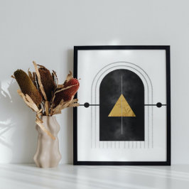 Moderne Abstrakte Kunst Mitte Jahrhundert Minimali Poster