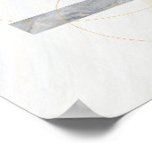 Moderne Abstrakte Kunst Mitte Jahrhundert Minimali Poster (Ecke)