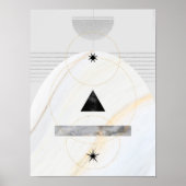 Moderne Abstrakte Kunst Mitte Jahrhundert Minimali Poster (Vorne)