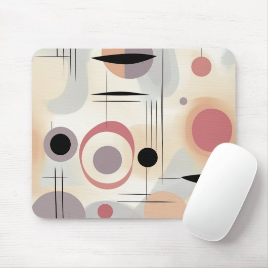 Moderne abstrakte Kunst Mitte Mousepad (Mit Mouse)