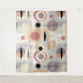 Moderne abstrakte Kunst Mitte Wandteppich (Vorderseite)